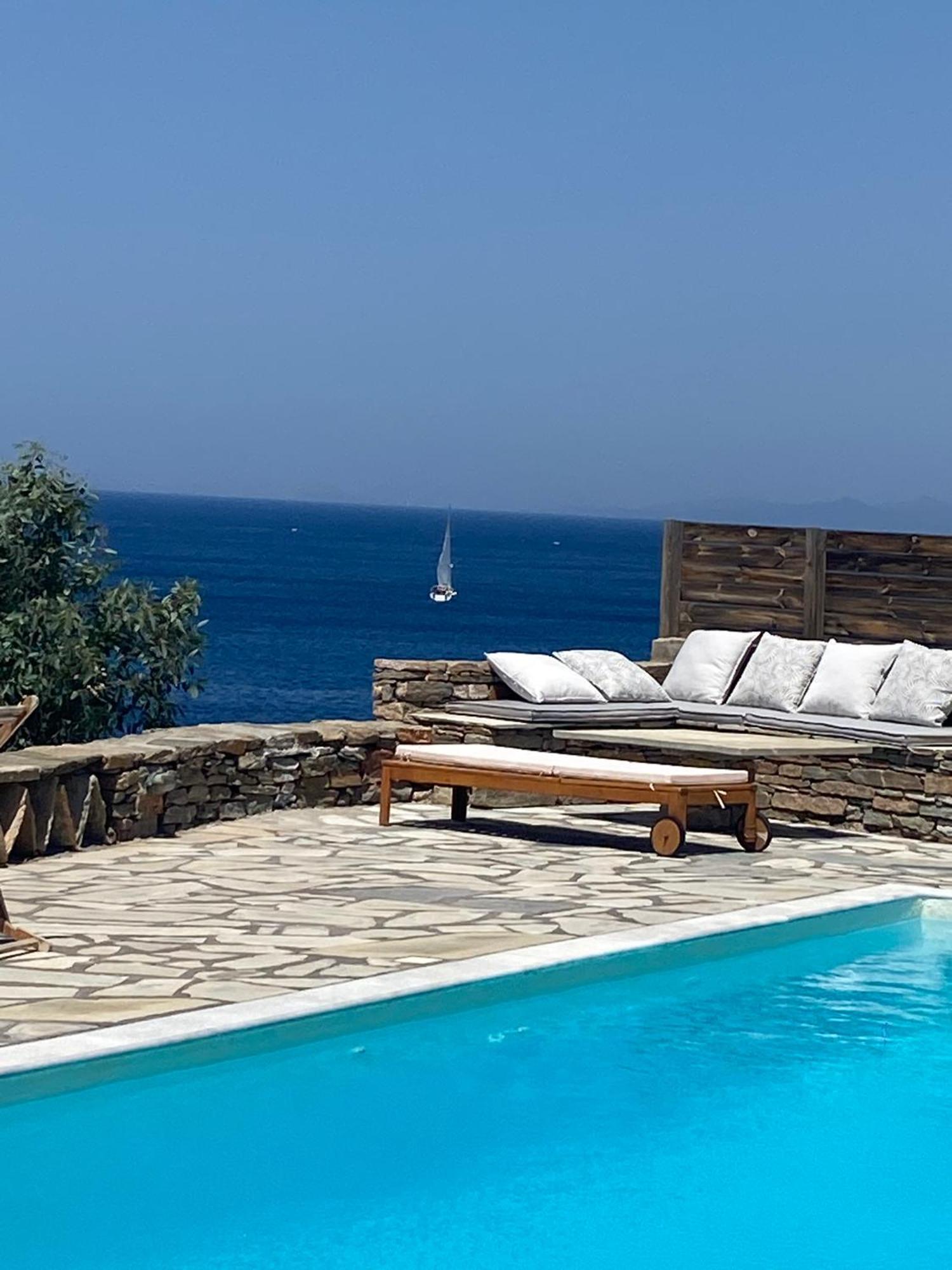Sunset Villa With Swimming Pool At Tzia Ligia  Exterior photo